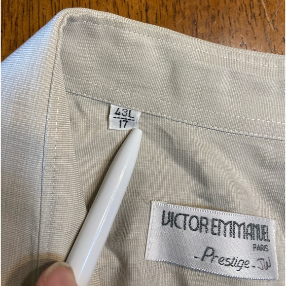 Victor Emmanuel, Paris, prestige long‎ sleeve shirt. Size 17 - Picture 8 of 9